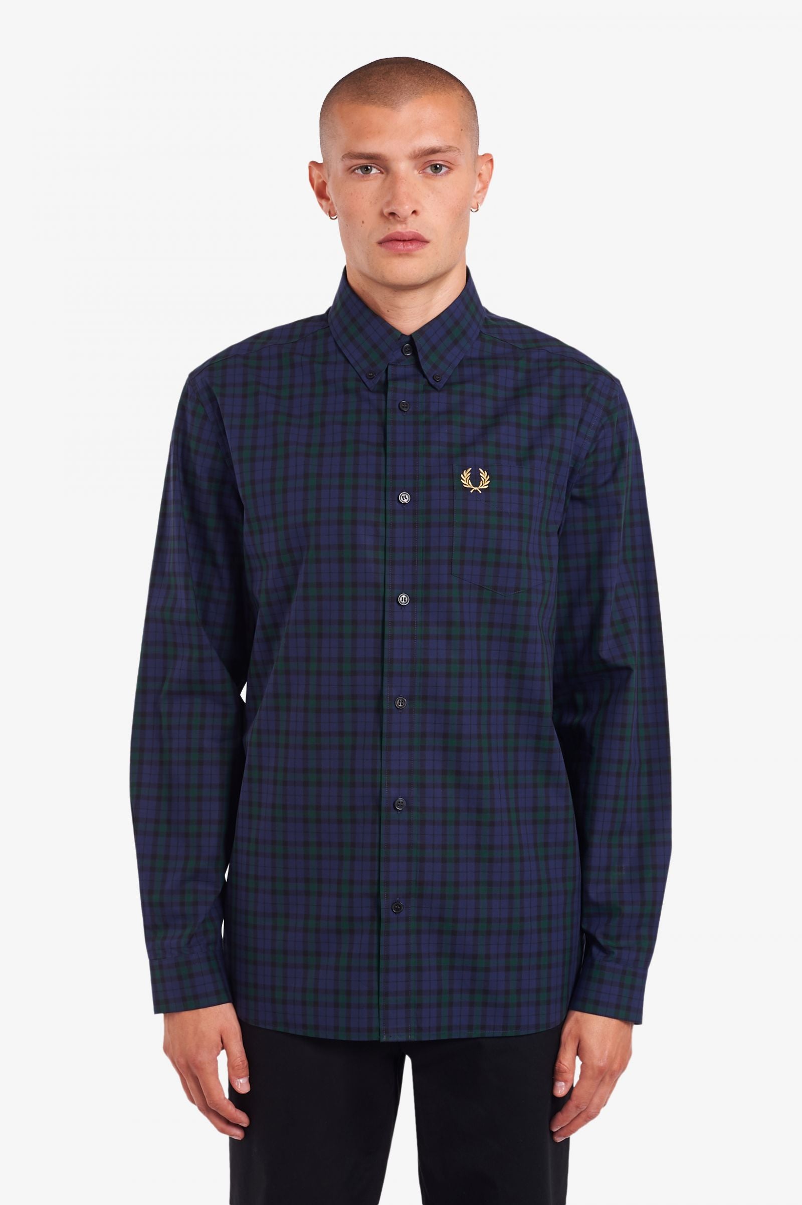 Winter Tartan Long Sleeve (carbon blue)