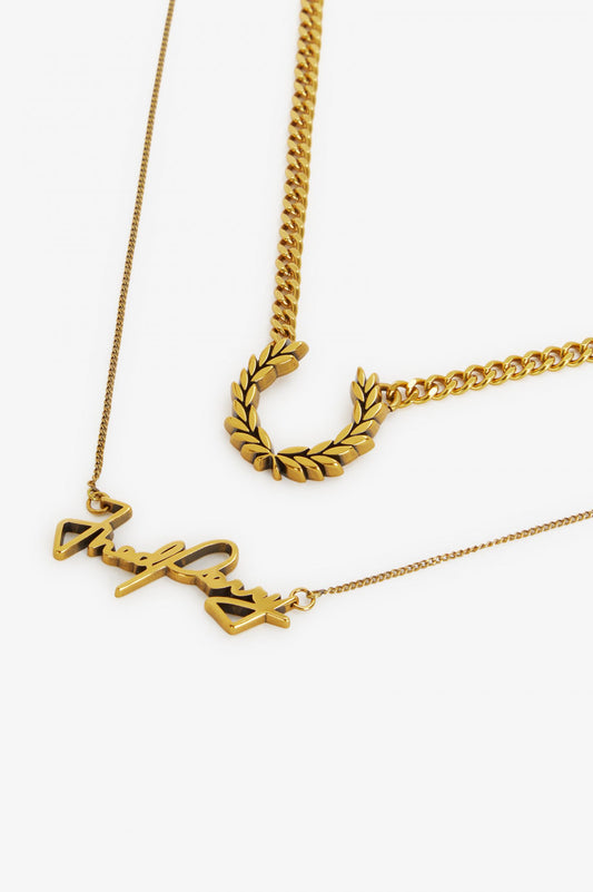 Fred Perry Double Chain Necklace