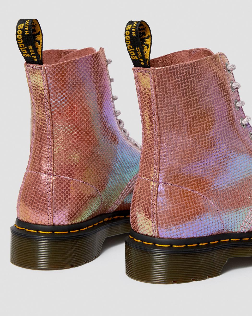 1460 Pascal Pink Iridescent Texture Boots – Posers Hollywood