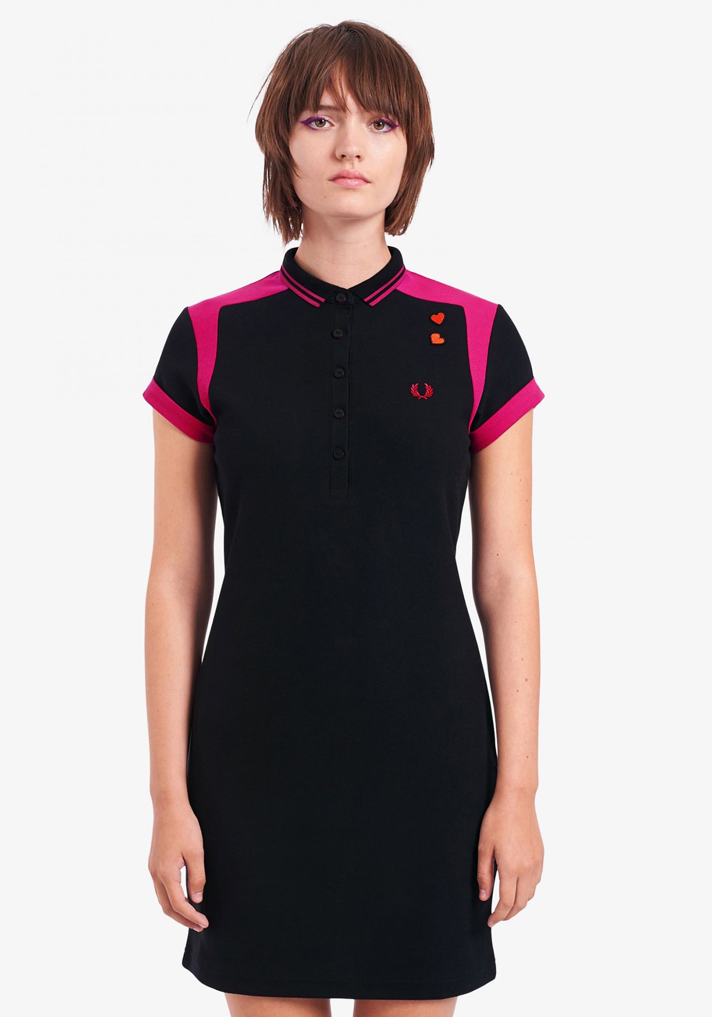 Amy Winehouse Panelled Pique Shirt Dress