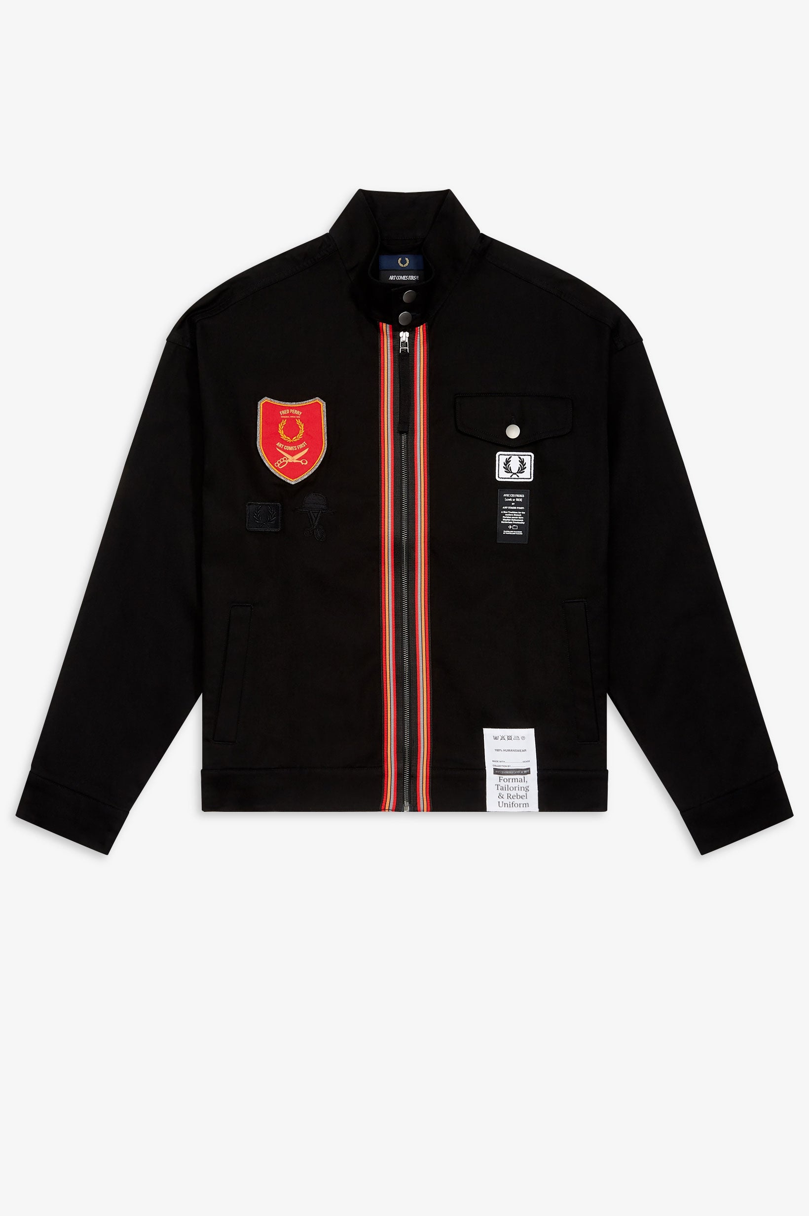 Fred Perry X Art Comes First Shield Patch Harrington Jacket