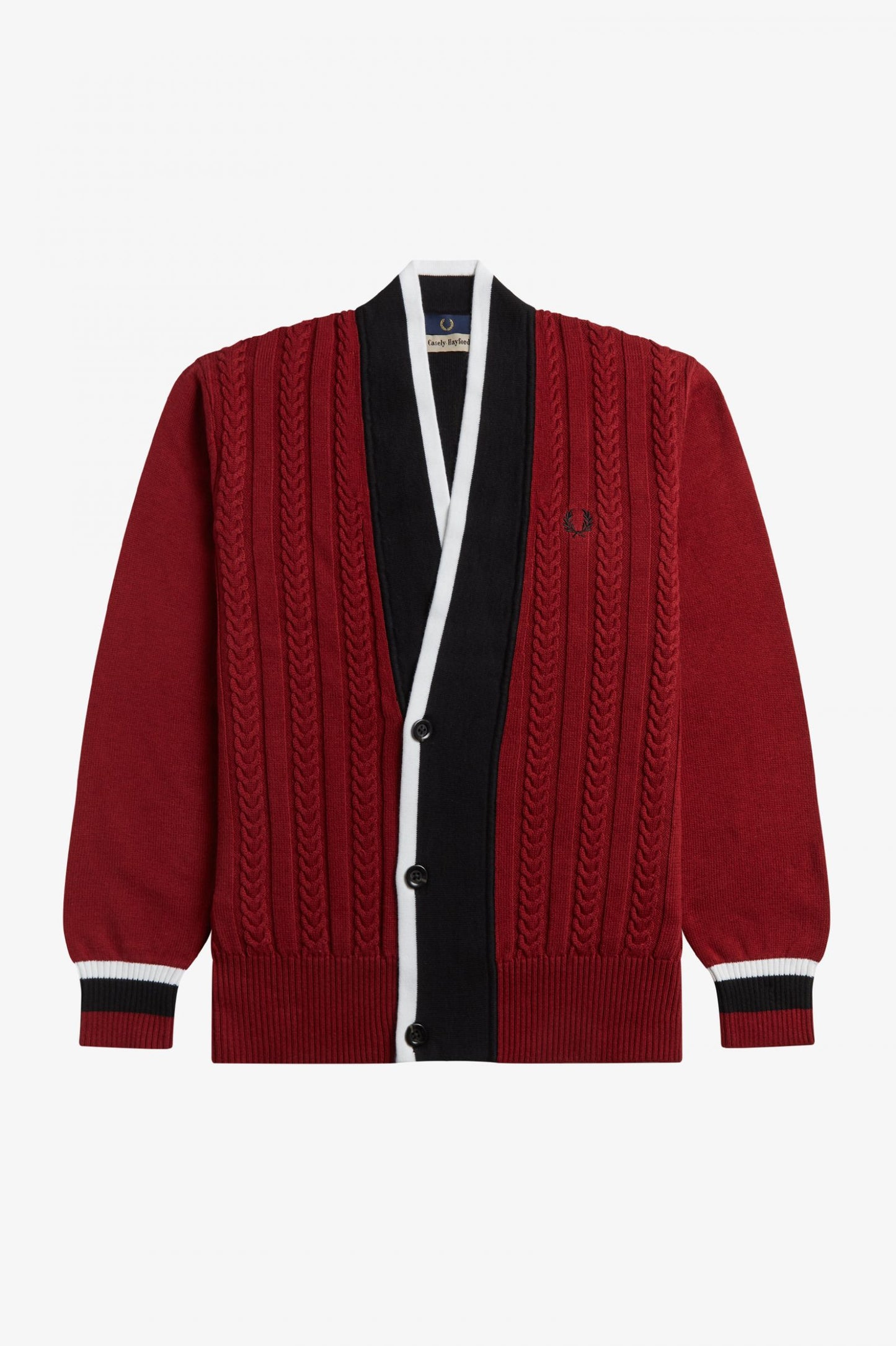 CASELY-HAYFORD CABLE KNIT CARDIGAN