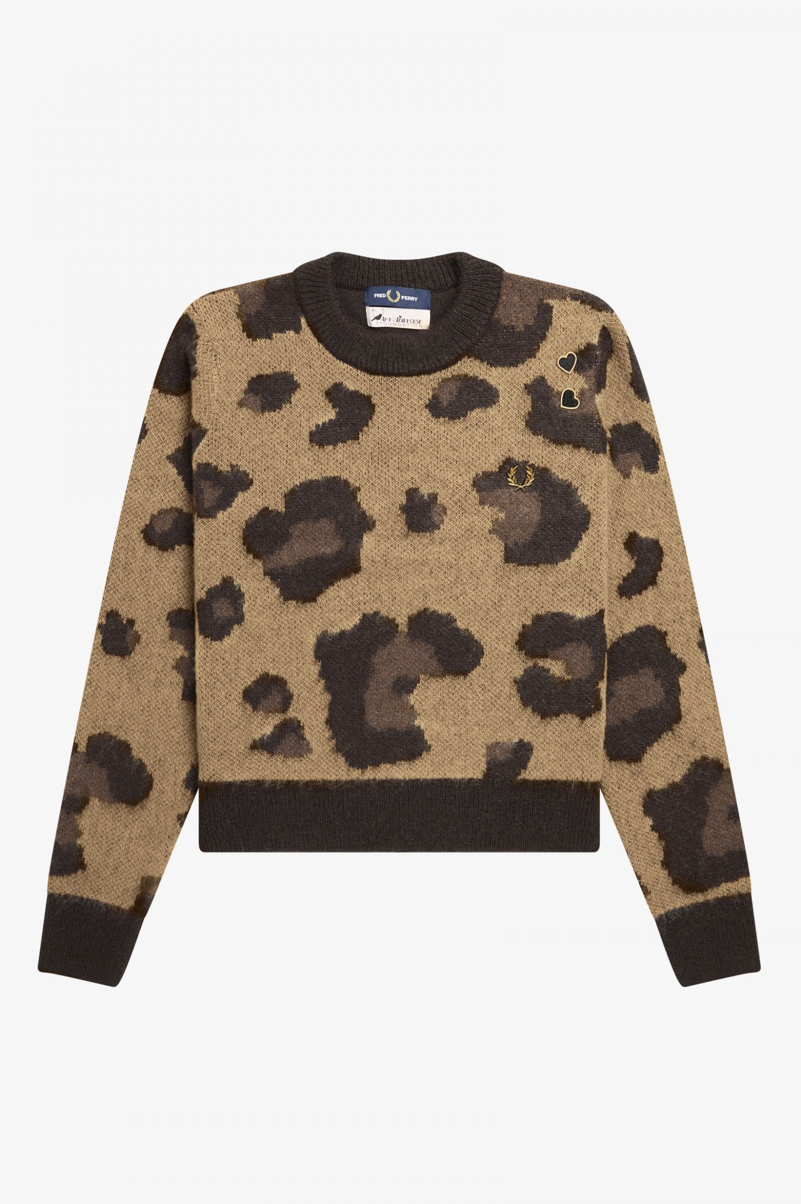 Fred Perry X Amy Winehouse Leopard Jumper