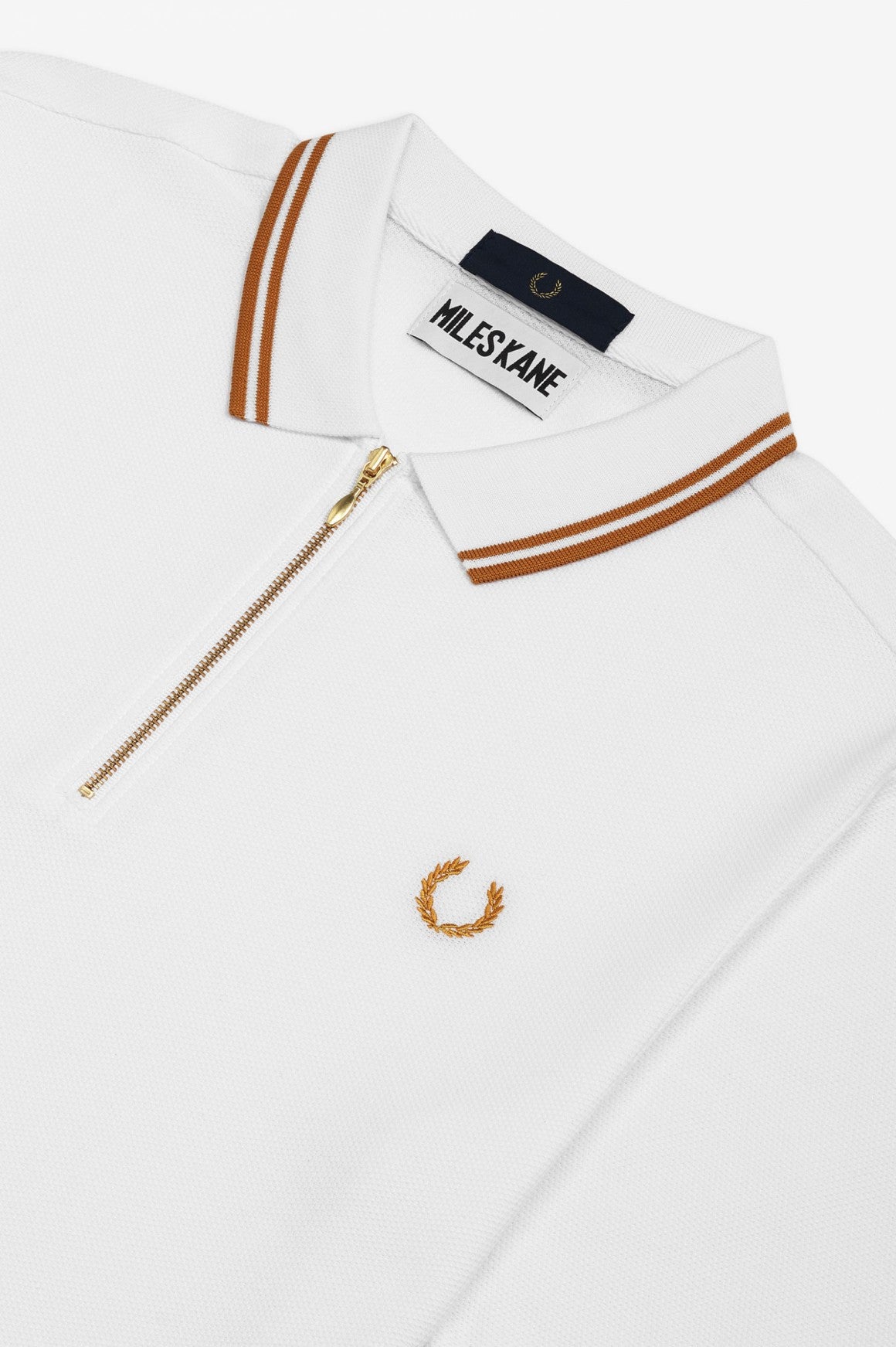 Miles Kane Zip-Neck Pique Shirt