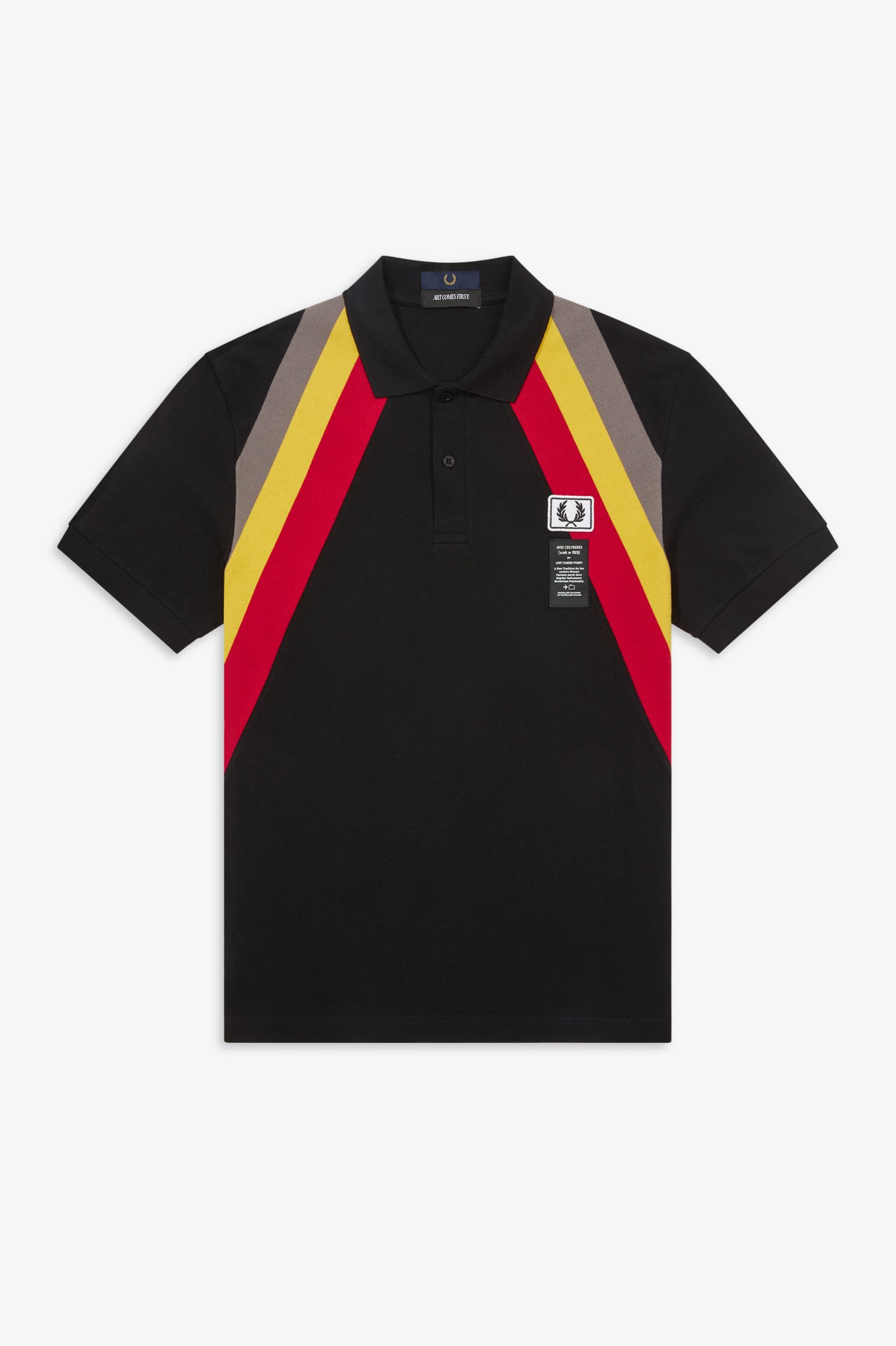 Diagnonal Rib Polo Shirt