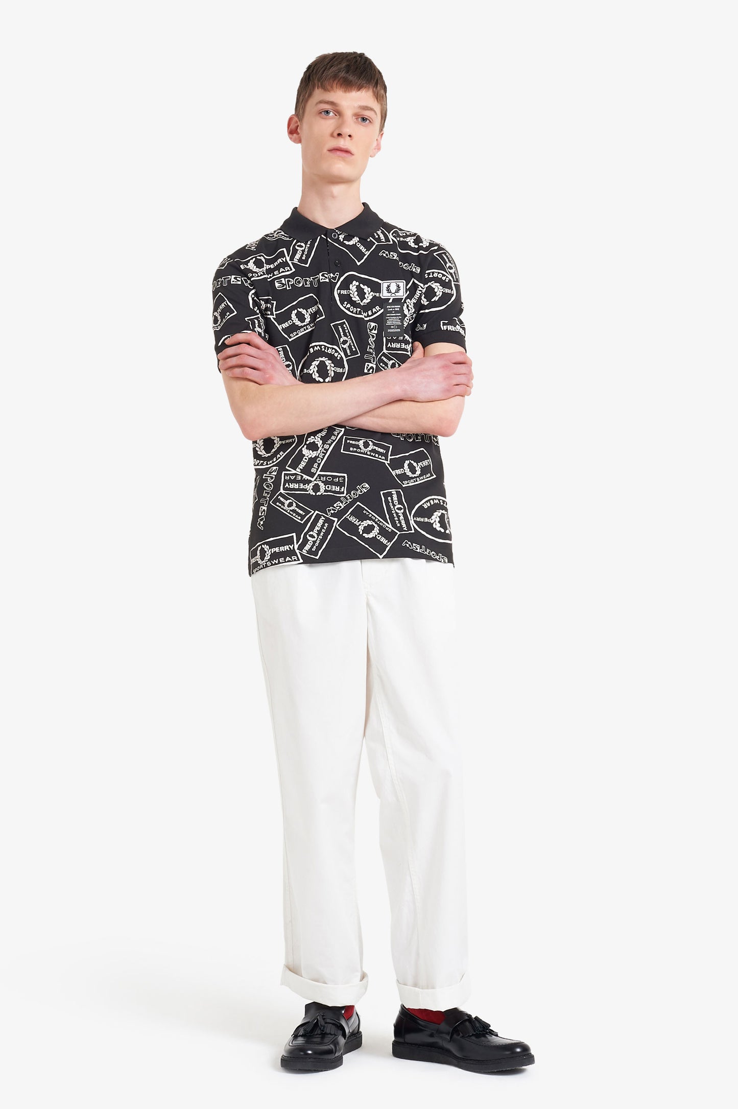 Multi Print Polo Shirt