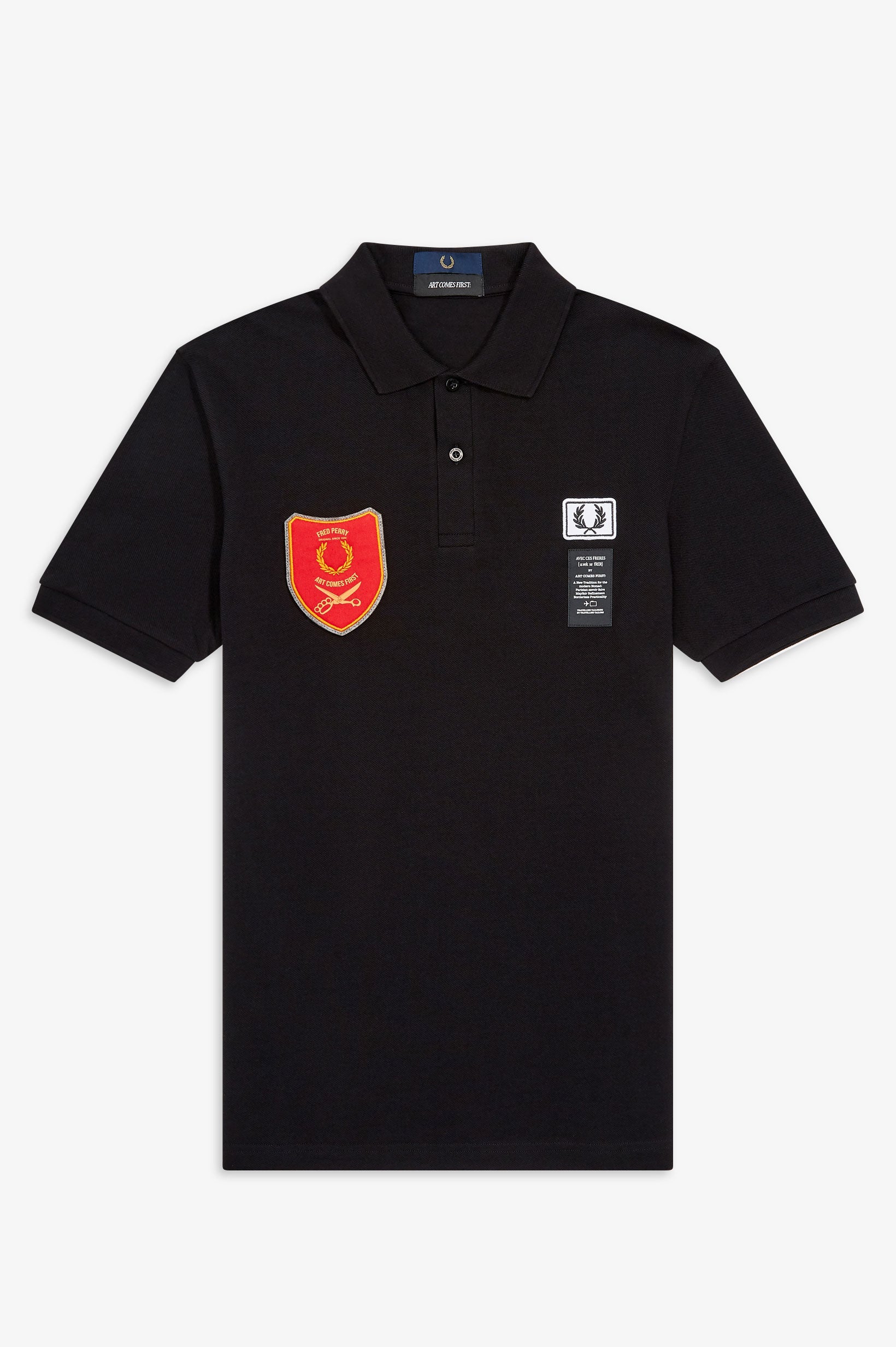 Fred Perry X Art Comes First Shield Patch Polo Shirt