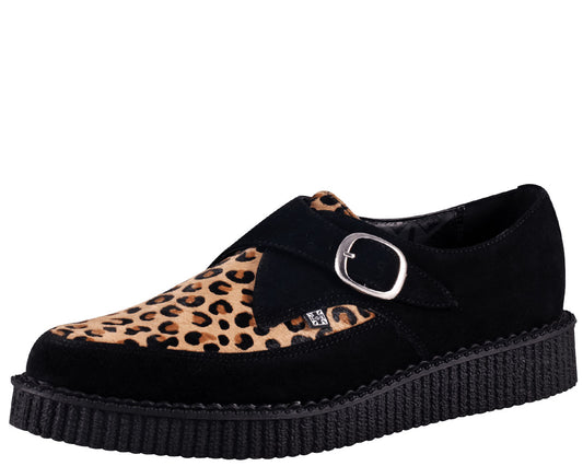 T.U.K SMOOTH CAT BUCKLE POINTED CREEPER