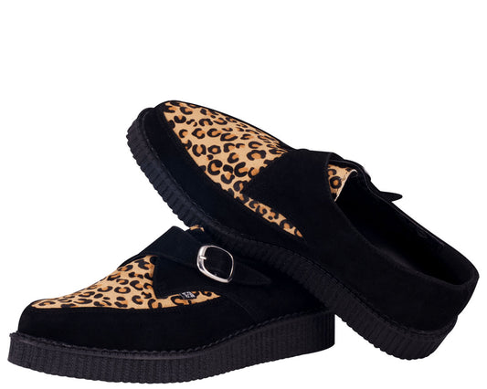 T.U.K SMOOTH CAT BUCKLE POINTED CREEPER