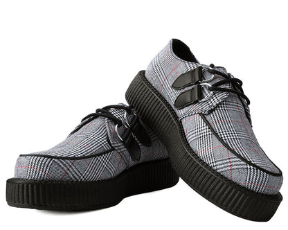 T.U.K B/W/R PLAID VIVA LOW CREEPER