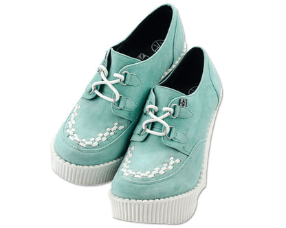 T.U.K MINT SUEDE CREEPER WEDGE