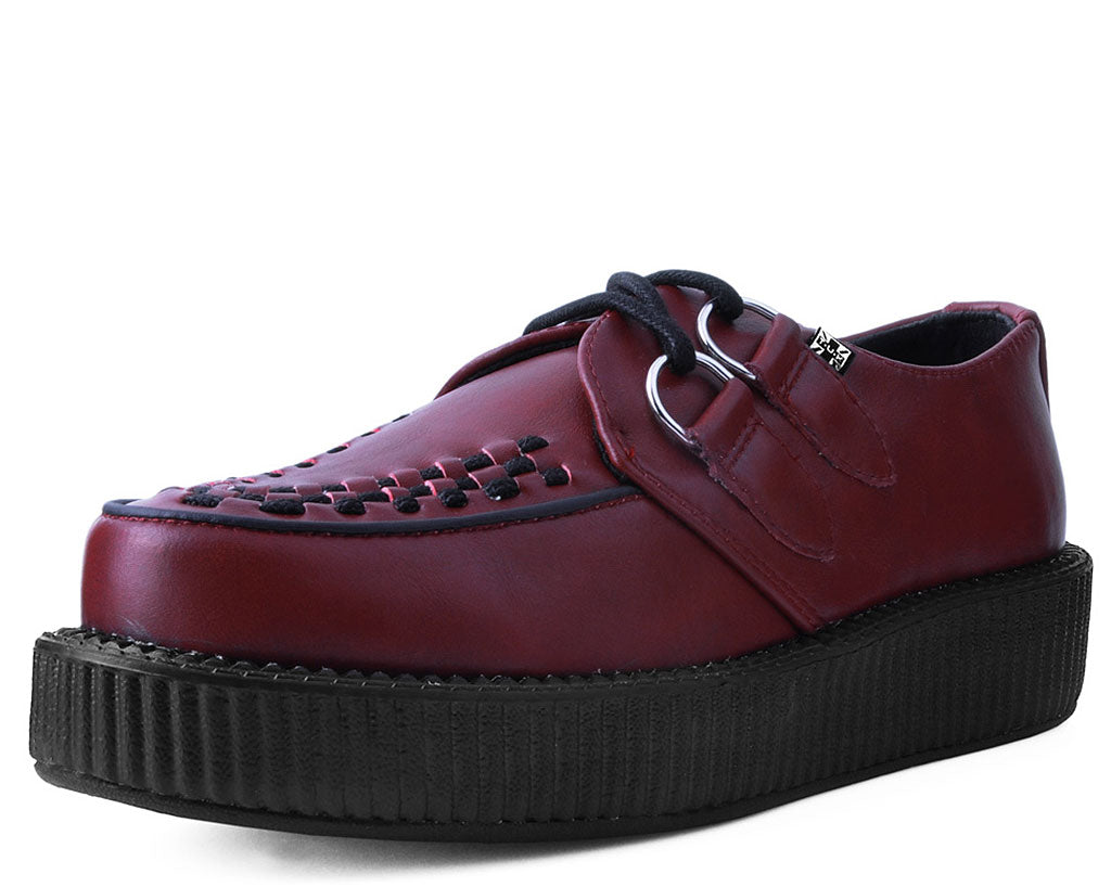T.U.K Cherry Red Tukskin Vegan Viva Low Creeper – Posers Hollywood