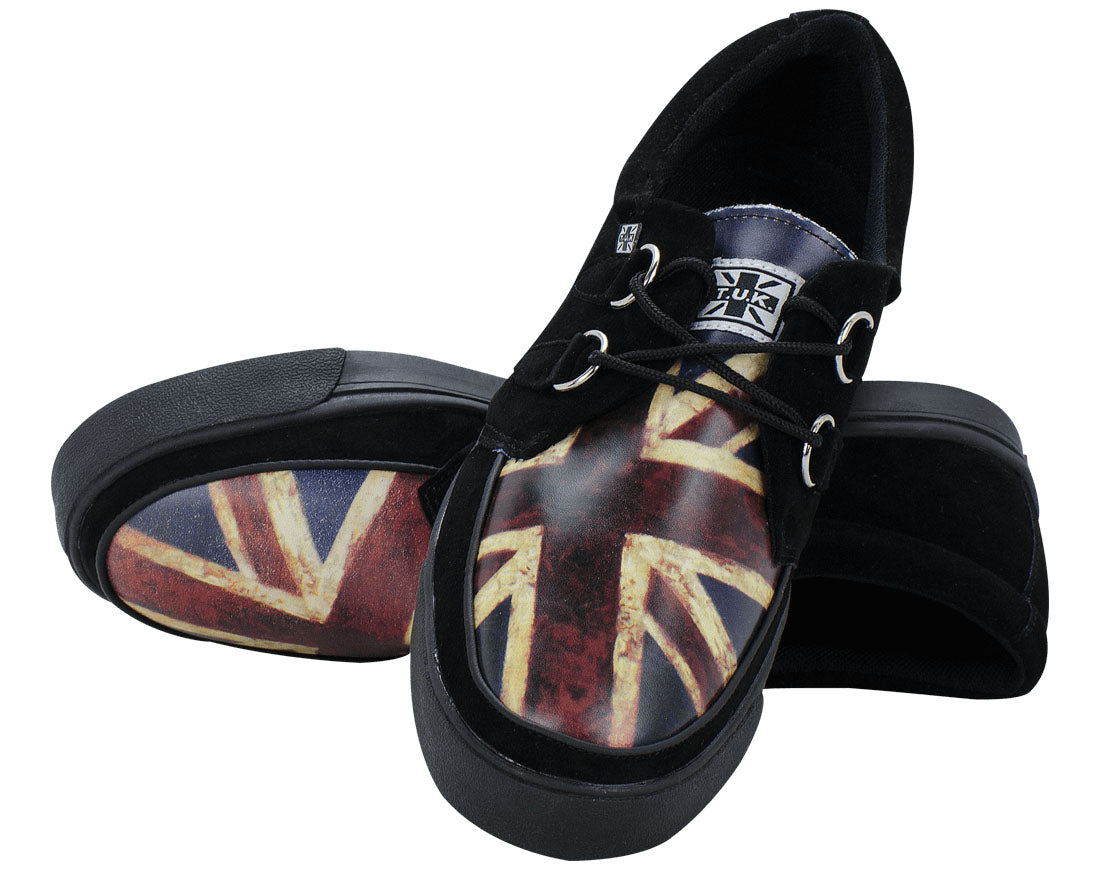 T.U.K BLK / UNION JACK 2 RING SNEAKER