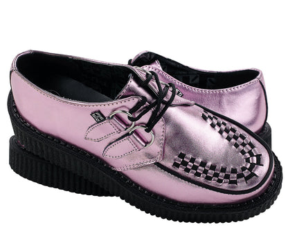 T.U.K PINK METALLIC ROUND VIVA LOW CREEPER