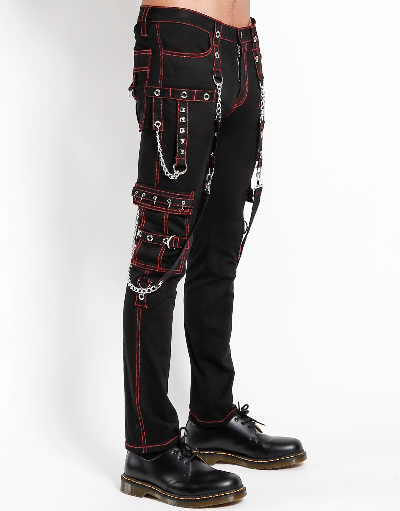Tripp Nyc No Excuse Pants Blk/Red Stitch – Posers Hollywood