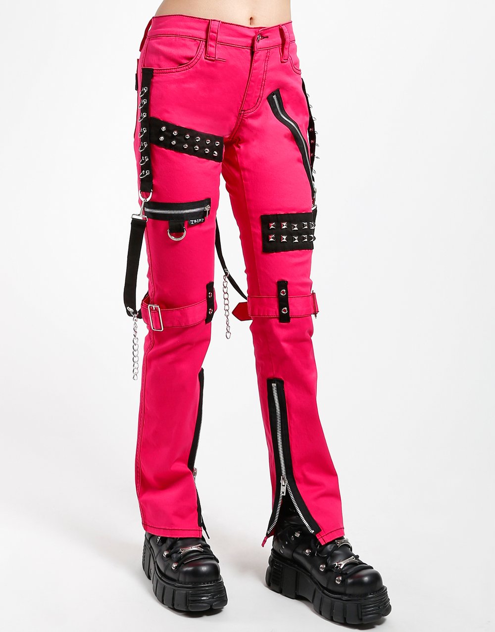 Tripp Nyc Pink Studded Bondage Pant – Posers Hollywood