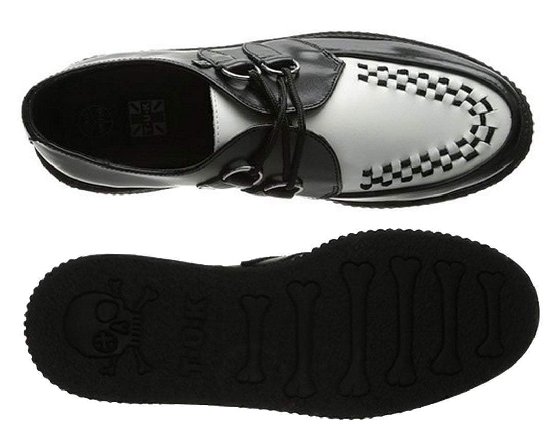 T.U.K B/W LEATHER VIVA MONDO CREEPER