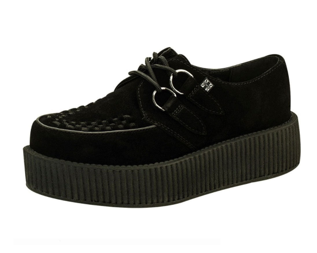 T.U.K BLACK SUEDE VIVA MONDO CREEPER