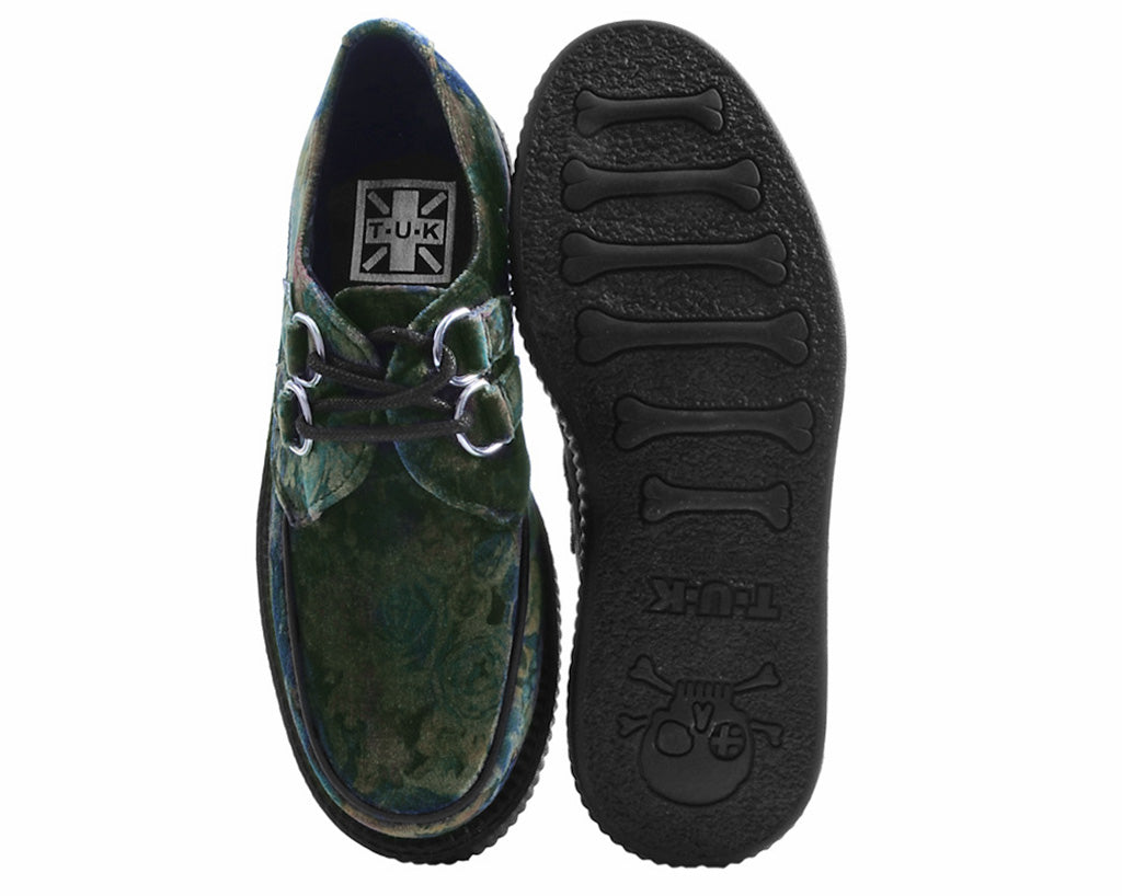 T.U.K DARK FLORAL VELVET VIVA MONDO CREEPER