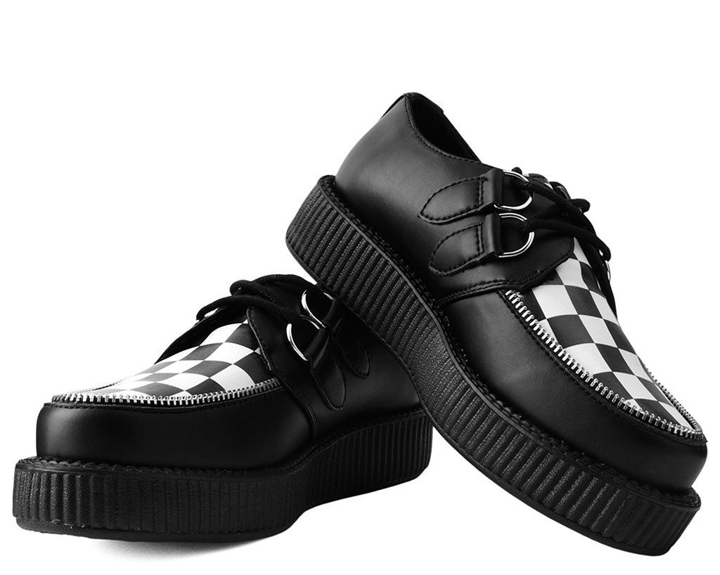 T.U.K BLACK TUKSKIN/BW CHECK VIVA LOW CREEPER