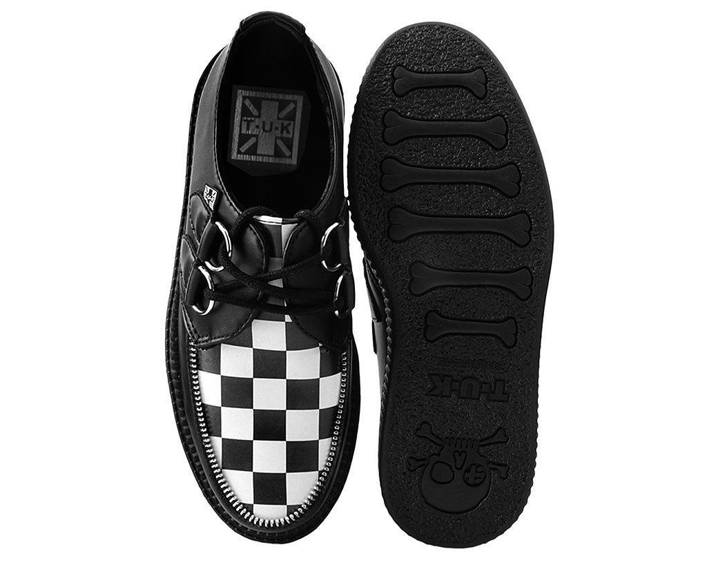 T.U.K BLACK TUKSKIN/BW CHECK VIVA LOW CREEPER