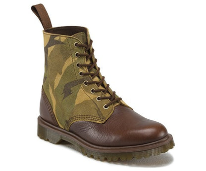 WILDER DARK BROWN+GREEN CAMO BOOT