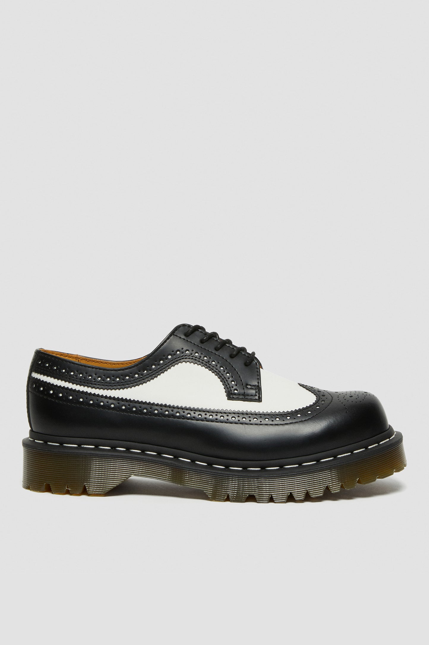 3989 BLACK+WHITE BROGUE BEX OXFORD