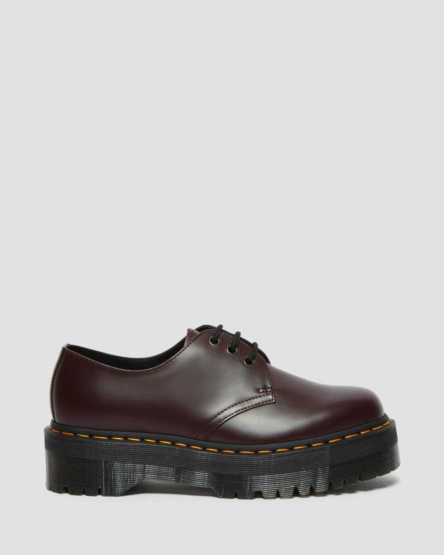 1461 BURGUNDY SMOOTH LEATHER PLATFORM SHOE