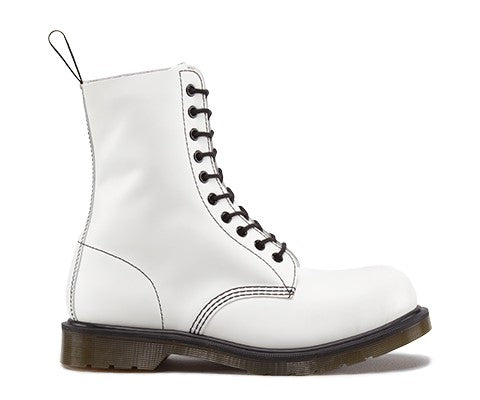 1919 WHITE SMOOTH STEEL TOE BOOT