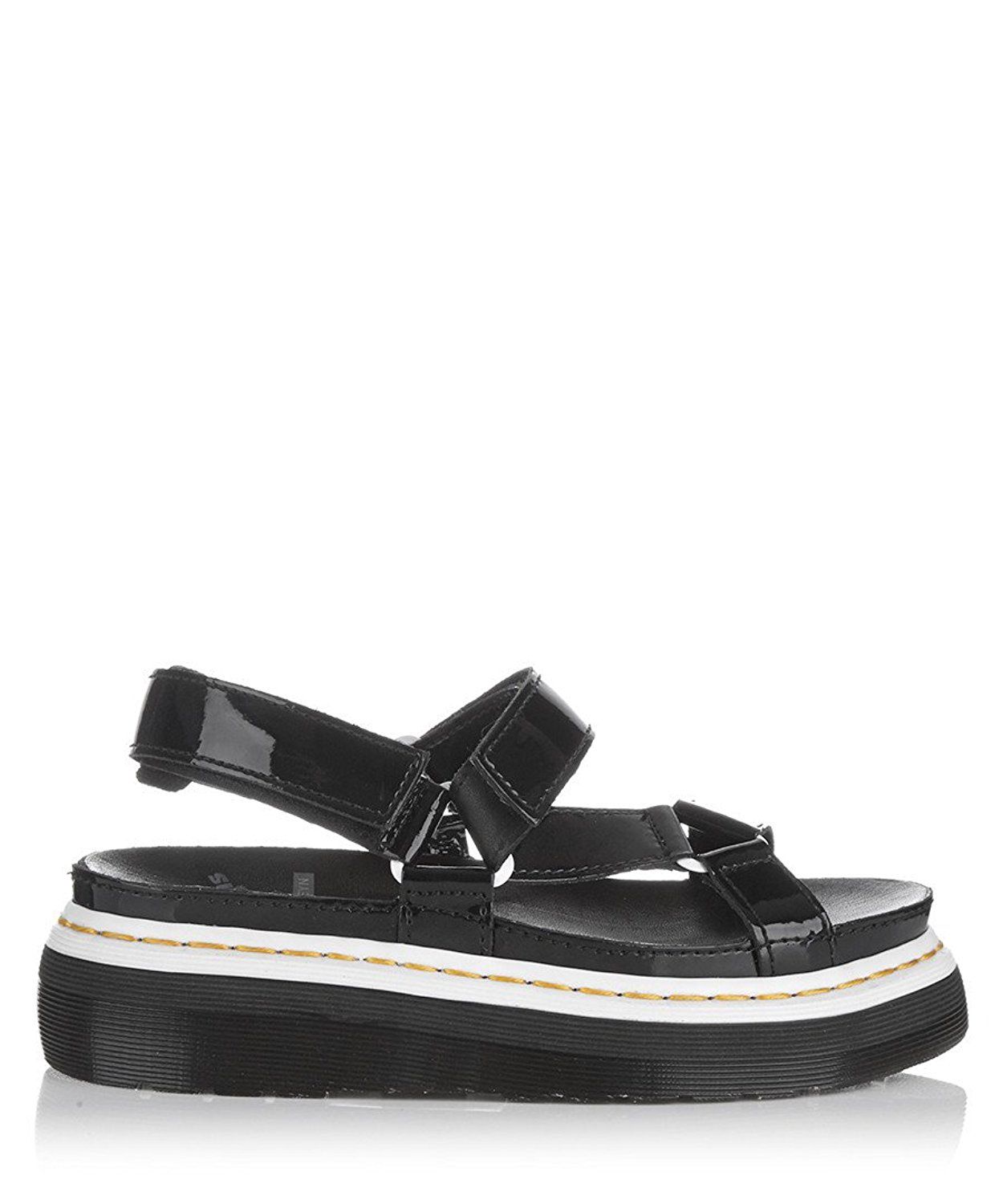 AGGY SANDAL BLACK PATENT