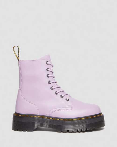 JADON lll PISA lilac LEATHER PLATFORM BOOTS