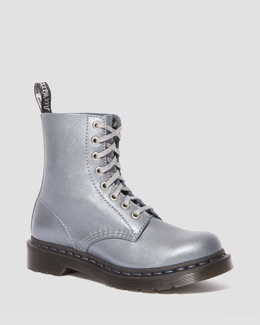 1460 PASCAL GUNMETAL METALLIC VIRGINIA DIVA BOOT Posers Hollywood