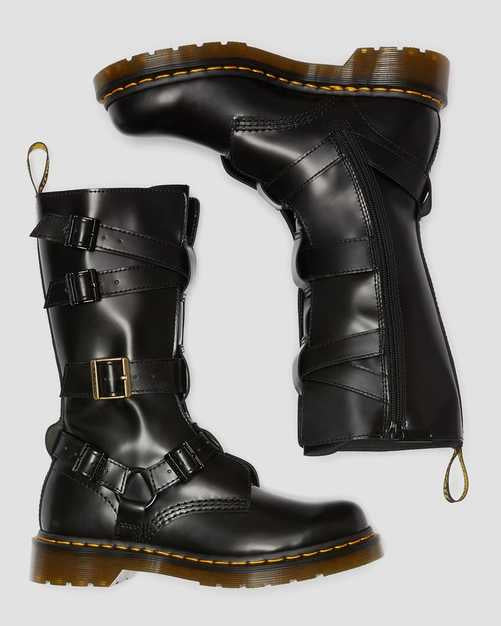 BLAKE TALL BLACK BUTTERO BOOT