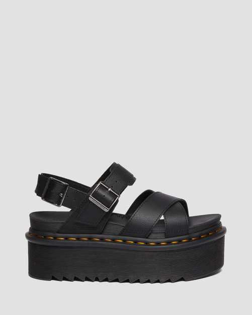 VOSS II ATHENA LEATHER STRAP PLATFORM SANDALS