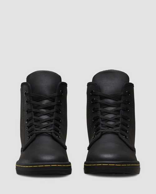 SHOREDITCH BLACK GREASY LAMPER BOOT