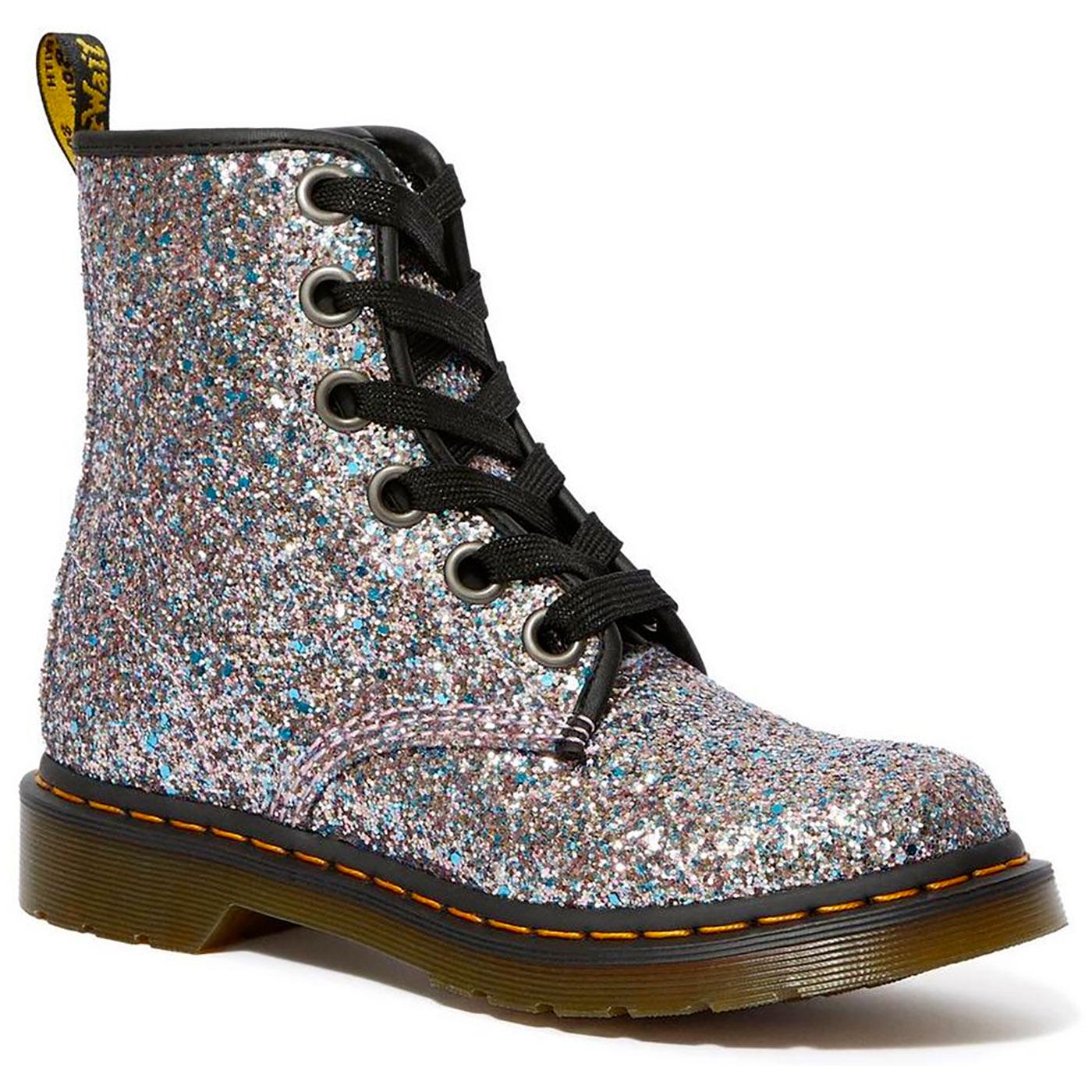 1460 FARRAH MULTI BLUE CHUNKY GLITTER BOOT