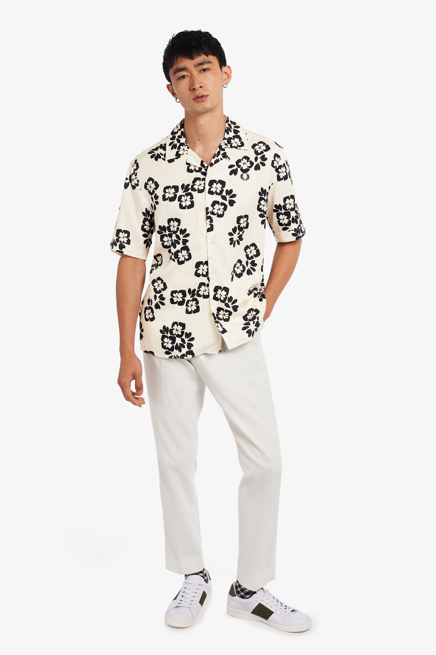 Floral Print Revere Shirt