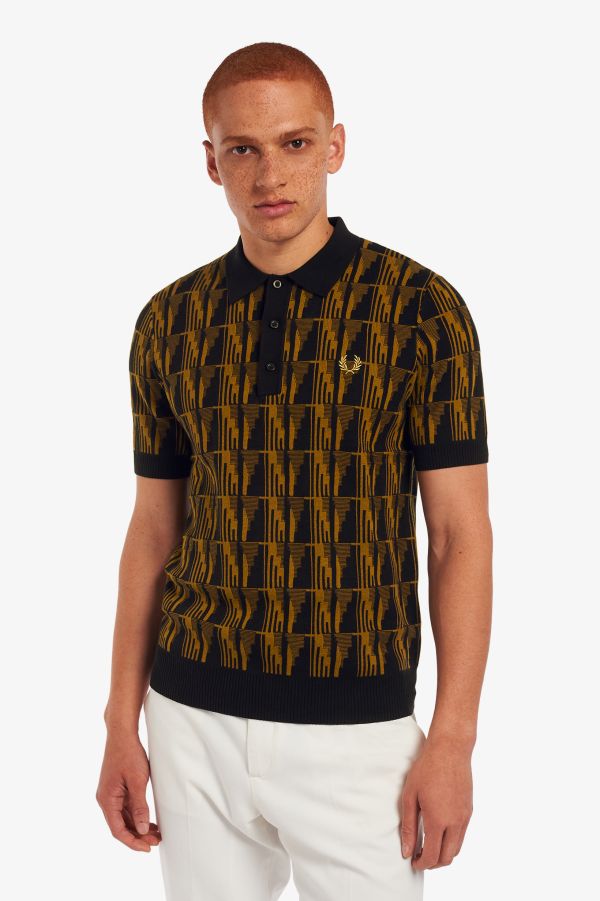 Fred Perry Jacquard Knitted Shirt