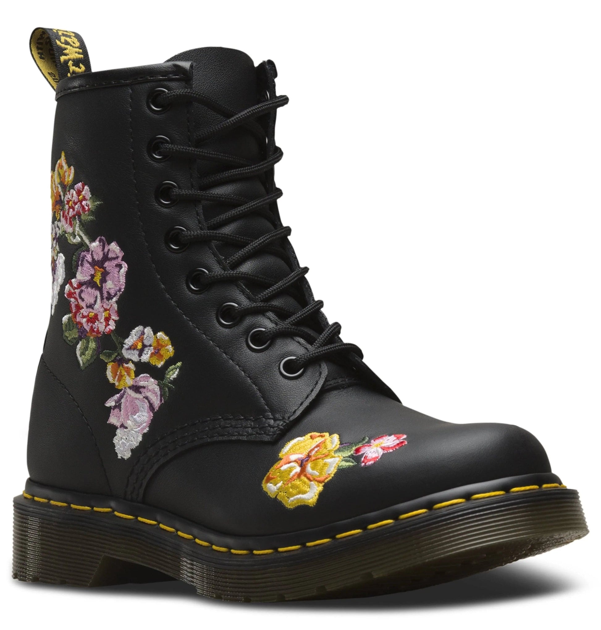 Womens Dr. Martens 1460 8-Eye Boot - Black / Vintage Floral